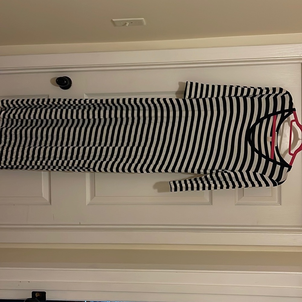 Black and white maxi dress